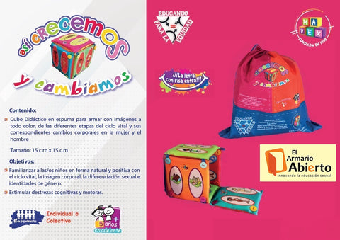 Cubo Así crecemos y cambiamos