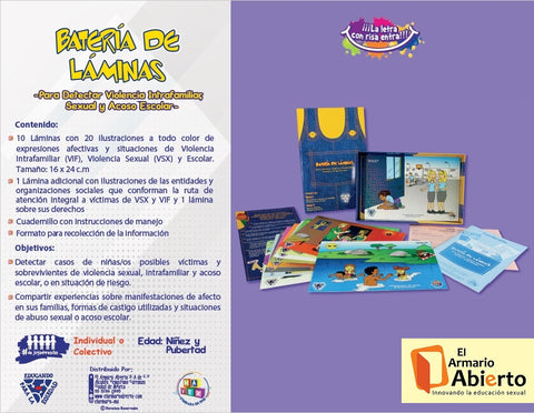 Batería de láminas - Para detectar Violencia Sexual e Intrafamiliar